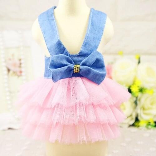 Summer Dog Dresses Pet Dog Puppy Clothes Cat Dresses Spring Teddy Chihuahua Breathable Pet Apparel Ropa de Cachorro dcpet