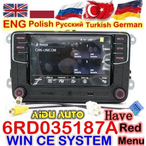 RCD330 RCD330G Plus 6.5 MIB Radio RCD510 RCN210 Stereo FOR VW Golf 5 6 Jetta MK5 MK6 CC Tiguan Passat B6 B7 Polo Touran 187A