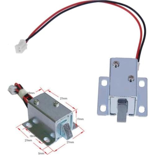 Mini 6V 12V Small Electromagnetic Electric Magnetic Door Lock Control Cabinet Drawer Cabinet Door Lock Assembly Solenoid Lock