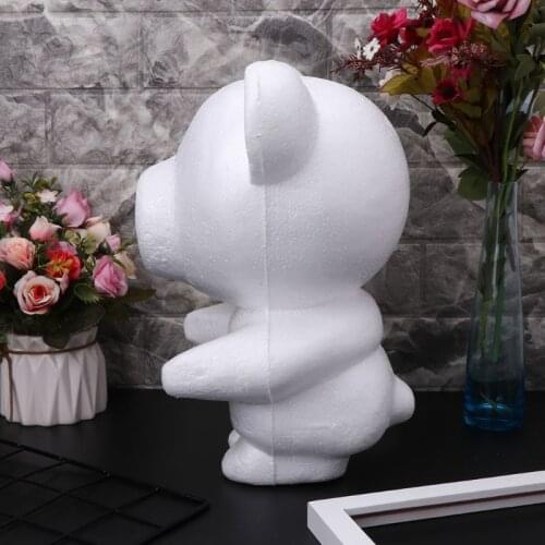Modeling Heart Bear White Polystyrene Foam Balls Styrofoam Crafts For DIY Christmas Gifts Wedding Party Supplies Decoration E56C