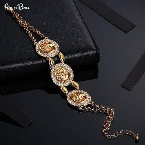 Fashion New Colorless Gold Coin Womens Bracelet Arabian Coin Charm Charm Bracelet Gift Middle East Jewelry Africa