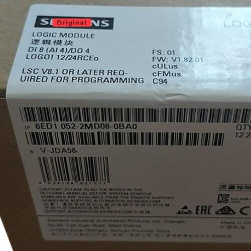 New Original 12/24RCoE 6ED1052-2MD08-0BA0 Full Replace 6ED1 052-1MD00-0BA8 6ED1052-1MD00-0BA8 PLC