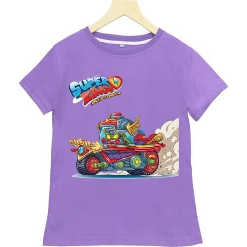 SUOER ZINGS Cartoon Printed Cotton Casual Sports Suit Boys and Girls Summer Short-sleeved T-shirt Kids Clothes Boys 8 To 12