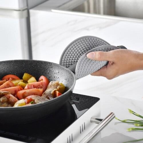 Simple Silicone Table Top Non-Slip Rubber Pad Table Mat Round High Temperature Resistance MulticolorCoasters Meal Potholder Tool