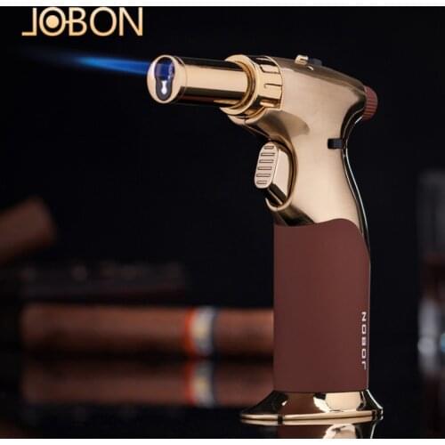 Luxury JOBON High Temperature Jet Torch Flame Welding Gun BARBECUE Kitchen Cigarette Lighter Camping Gas Windproof Cigar Igniter