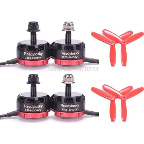 RS2205 2300kv Brushless Motor 3-4s RS 2205 + 5045 Propeller For 210 250 FPV Quad Racing Robocat 270 Martian