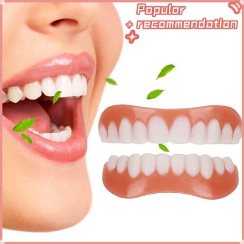 Silicone Imitation Braces For Upper Lower Teeth Whitening Stickers Professional Perfect Smile Veneers Cosmetic Dental Accessory