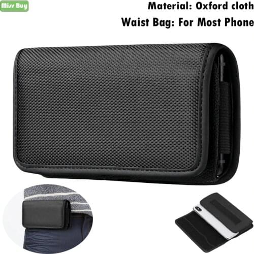 Oxford Fabric Phone Pouch For Huawei Honor 3C 3X 4C 4X 5A 5C Waist Bag For Huawei 6C 6A 8 8A 9X 20 Pro Flip Waist Bag Cover Case