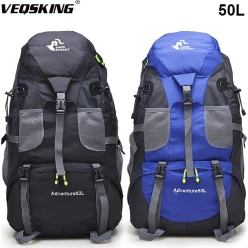 50L Outdoor Bags, Waterproof Hiking Trekking Backpack, Travel Mountaineering Bag, Men Women Hiking Bag, Riding Climbing Bag