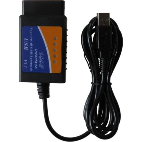 Elm327 V1.5 OBD2 Scanner V 1.5 ELM 327 USB Interface OBD-II CAN-BUS OBDII Scanner For PC Adapter OBD 2 Car Diagnostic Tools