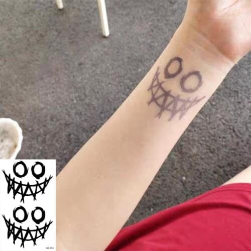 Waterproof Temporary Tattoo Sticker Evil Spirits Eye fake Tattoo Geometric Animal Flash Tattoo Hand Back Foot for Girl Women Men