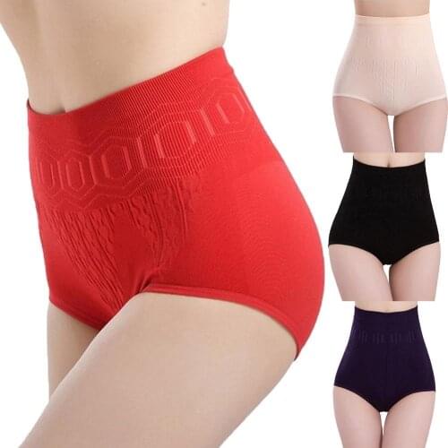 50% Hot Sale Women Solid Color Seamless High Waist Shapewear Tummy Control Corset Briefs