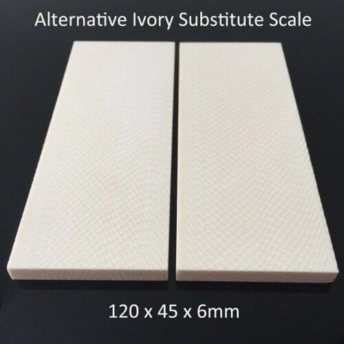 1 Pair 1911 Grip / Alternative Ivory Substitute Knife Handle Blank Scale Arvorin - 120mmx45mmx6mm