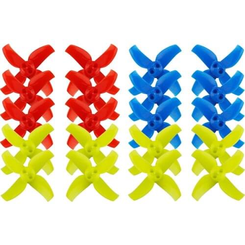 10Pairs LDARC 1540 1545 40mm 4-blade Propeller 1.0/1.5mm Hub RC Drone Inductrix Beta75X Tiny GT7 Mobula7 Props