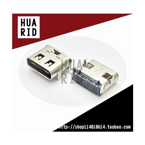 10pcs/USB-3.1 USB socket type-c Mother seat Interface Female head Socket 4 Pin Connectors