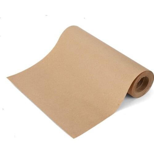 2 Roll Brown Kraft Paper Roll 12 Inch x100 Feet Natural Recyclable Paper for Craft Gift Wrapping Packing Shipping Wholesale X2