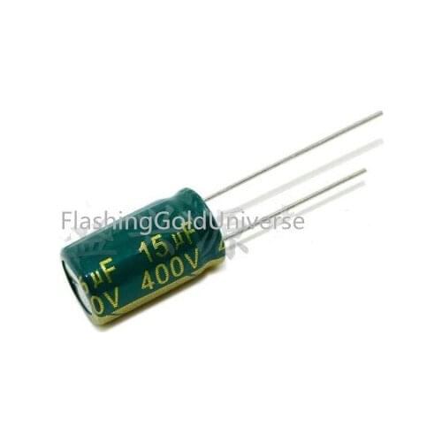 400V 15UF 15UF 400V Electrolytic Capacitor volume 10*17 best quality New origina