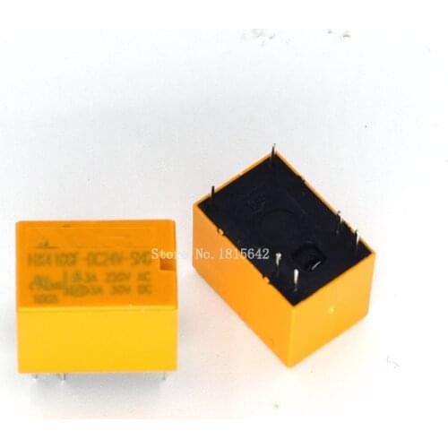 5PCS/LOT HK4100f-DC24V-SHG Relay hk4100F-DC24V HK4100F 24V DIP6 3A 250V AC/ 3A 30V DC