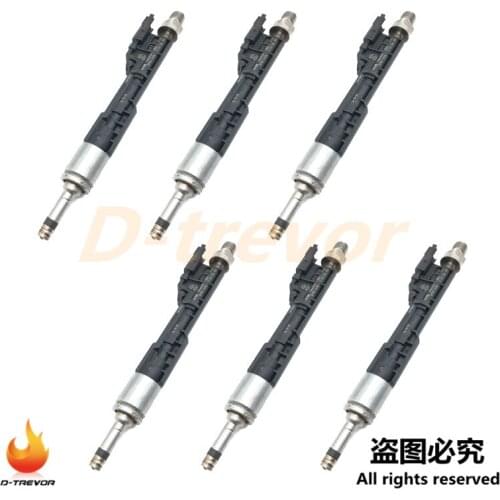 6Pcs OEM Fuel Injectors 13647599876 0261500136 For BM-W M5 M6 550i 650i 750i