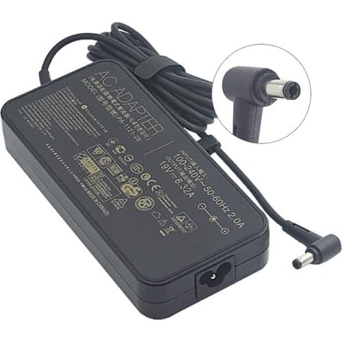 19V 6.32A 120W 5.5*2.5mm Charger Laptop Power Adapter for Asus N750 N500 G50 N53S N55 for MSI GE70 GE60 GE72 GS70 GP60 GX60
