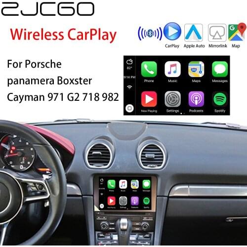 ZJCGO Wireless Apple CarPlay Android Auto interface adapter BOX For Porsche panamera Boxster Cayman 971 G2 718 982
