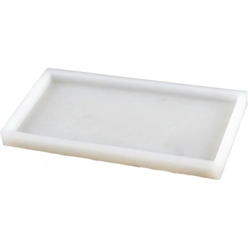 Concrete Plate Silicone Mold Rectangle Handmade Cement Tray Mould Home Decoration Tool