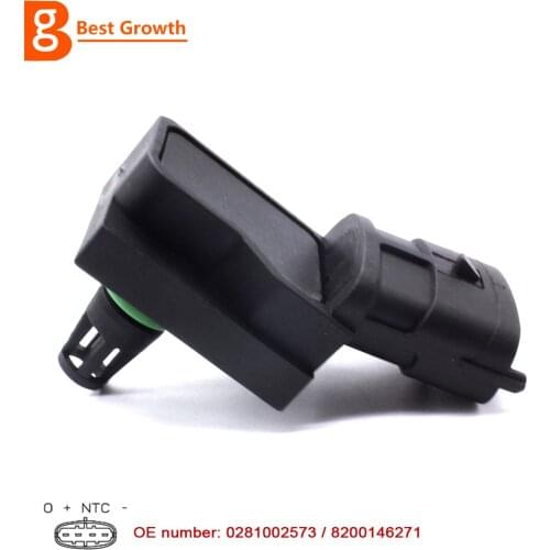Intake Pressure MAP Sensor 8200194432 0281002573 -For Renault Master 2.2 Clio Grand Scenic Modus Megane ruian BG001F172