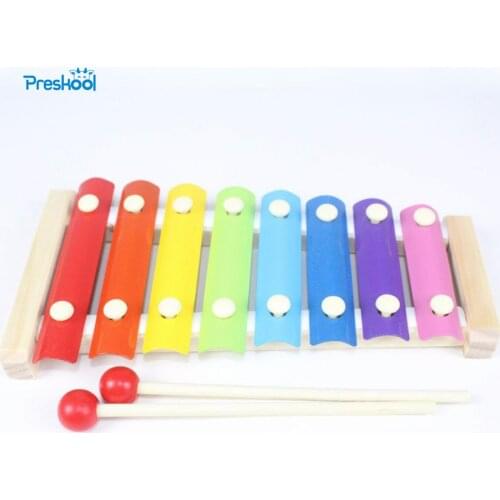 Kids Toy Baby Wood 8 Notes First Music Instrument Portable Learning Educational Preschool Training Brinquedos Juguets