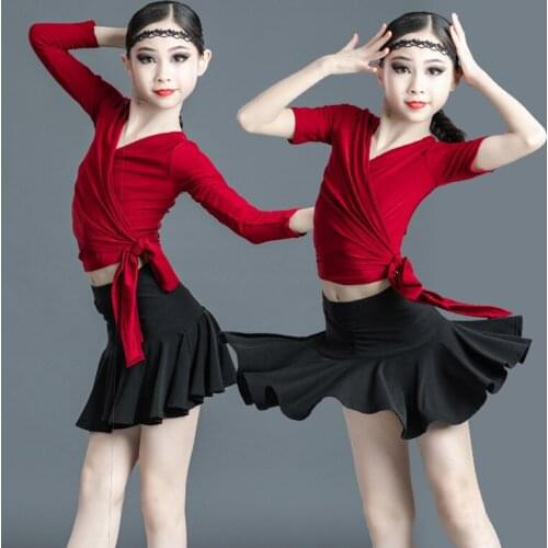 Children Latin Dance Dress Tango Salsa Ballroom Kids Dresses for Girls Costumes Competition Stage Performance Costume Outfit