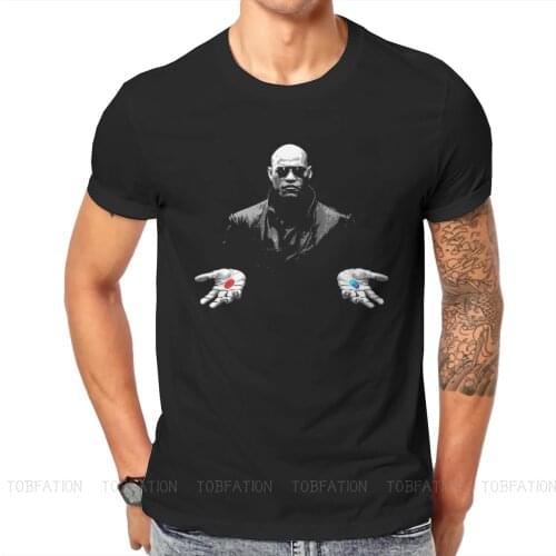 Morpheus Style TShirt The Matrix Neo Anderson Morpheus Film Top Quality Creative Gift Clothes T Shirt Short Sleeve Ofertas
