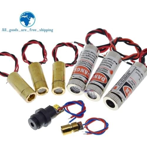 650nm 5mW Red Point / Line / Cross Laser Module Head Glass Lens Focusable Focus Adjustable Laser Diode Head Industrial Class