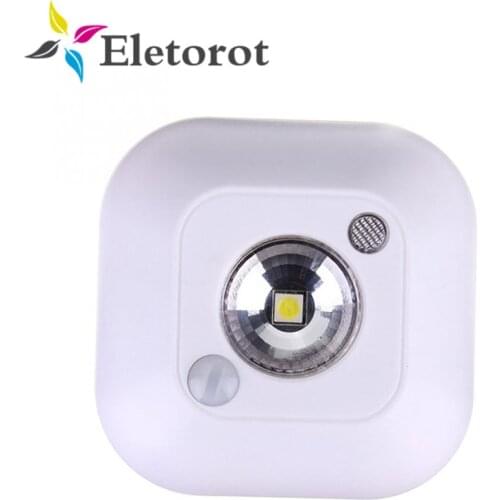 Mini Wireless Infrared Motion Sensor Night Light AAA Battery Powered Porch Magnetic Lamp Wall Emergency Wardrobe Cabinet Light
