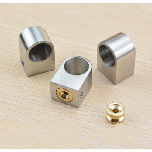 304 stainless steel pipe fittings base kitchen hanging rod seat 19mm round steel tube pipe accessory