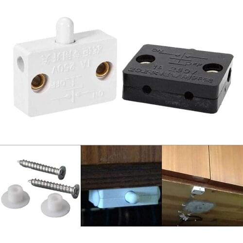 AC 250V Wardrobe Closet Electrical Light Switches Normally Closed Lamp Switch for Cabinet Lights Closet Door Closet Pantry Light