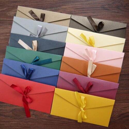 10pcs/lot Gift Envelope Letter Set Envelopes for Invitations Stationery Cards Envelope De Casamento Kraft Envelope Red Envelope