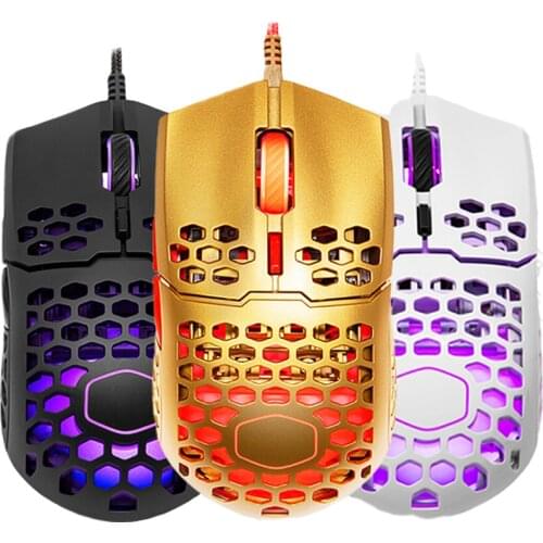 Cooler Master MM711 RGB lighting effect wired mouse 60g lightweight honeycomb design gaming mouse PixArt PMW3389