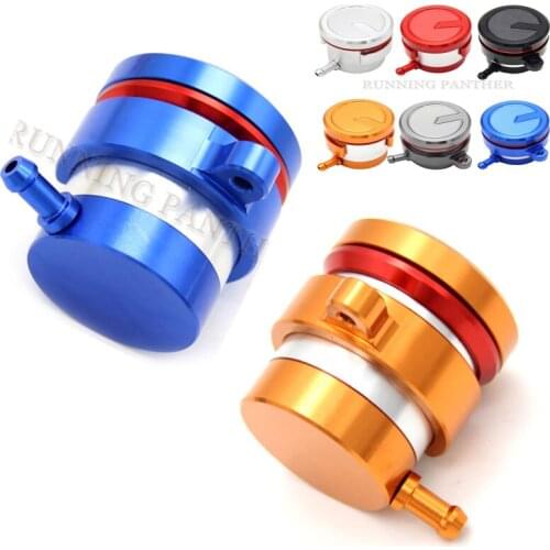 For Almost Motorcycle Front Rear Brake Fluid Tank Reservoir Oil Cup Transparent Black for Vespa Kawasaki BMW Yamaha Harley