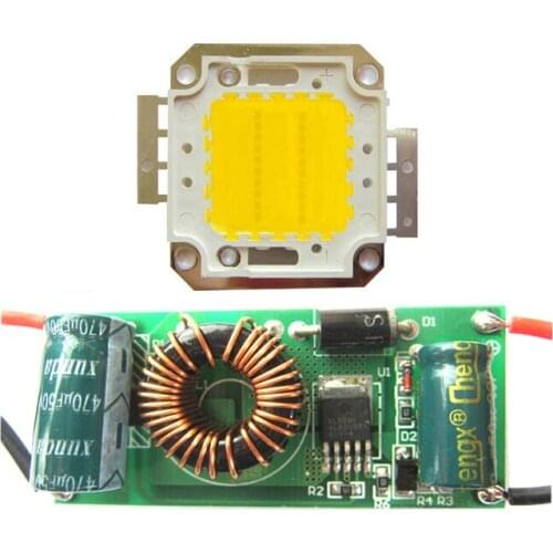 20W Warm White 3000~3500K SMD LED Light Parts + Input DC 12~24V Output 27V-38VDC LED Driver
