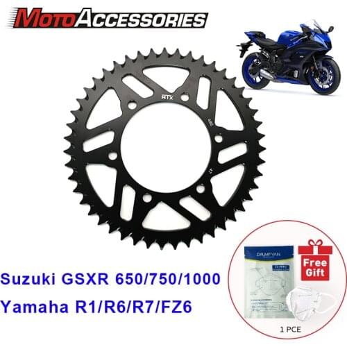 Aluminium Alloy Rear Chain Sprocket For Suzuki GSXR 650 750 1000 Yamaha R1 R6 R7 FZ6 Motorcycle Accessories