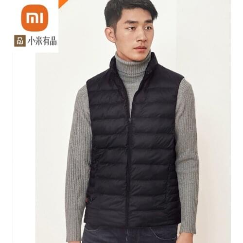 New Arrival Xiaomi youpin heated down vest Graphene temperature controlled heating 4 gear 90% White goose down machine wash