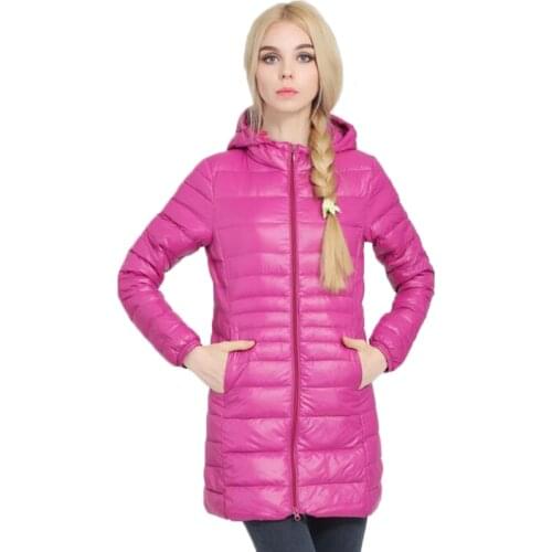 Winter Jacket Woman Outerwear Slim Hooded Down Jacket Womans Warm Coat Plus 7XL Women Ultra Light Jackets White Duck Down Parka