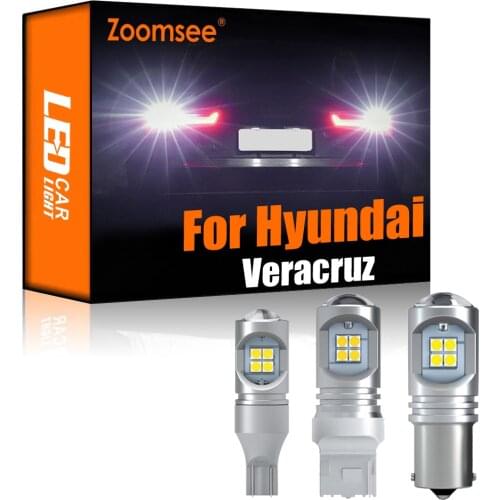 Zoomsee 2Pcs White Reverse LED For Hyundai ix55 Veracruz 2006-2015 Canbus Exterior Backup Light Rear Tail Bulb Vehicle Lamp Kit