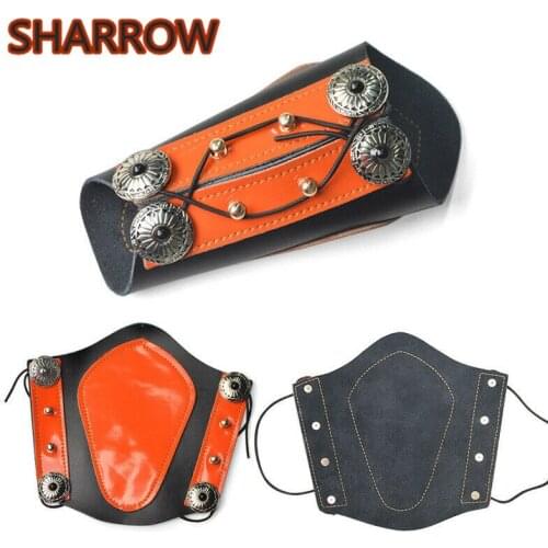 1Pc Archery Arm Guard Forearm Protector Gear String Bow Cow Leather Safe Strap For Bow Outdoor Training Shooting Accessories