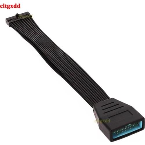 1pcs USB3.0 19Pin 20Pin Male to Female Computer Mainboard Extension Conversion Connecting Cable