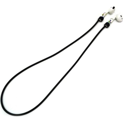 1000pcs/lot 55cm Silicone Anti Lost Strap Rope Cable Cord Strap for Apple Airpods Wireless Bluetooth Headphone Earphone headset