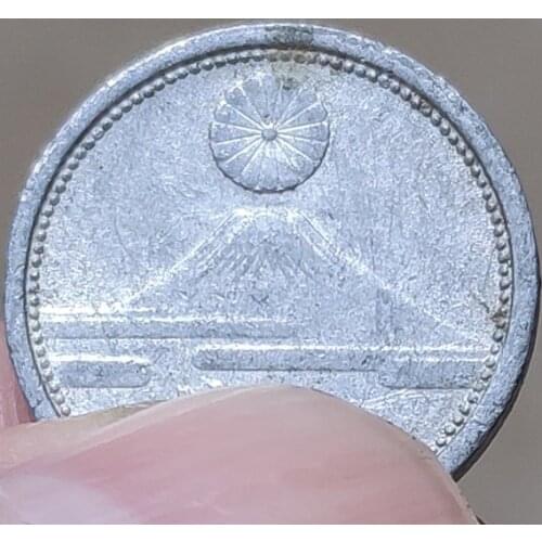 16mm Fujiyama 1941-1943 Japan ,100% Real Genuine Comemorative Coin,Original Collection