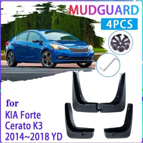 4 PCS Car Mud Flaps for KIA Forte Cerato K3 2014~2018 2015 2016 2017 Mudguard Splash Guards Fender Mudflaps Auto Accessories