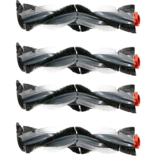 4Pcs Applicable To D Series D7 / D5 / D3 / D7500 / D8500 / D800 Rubber Wool Main Brush Roller Brush For Neato Sweeper