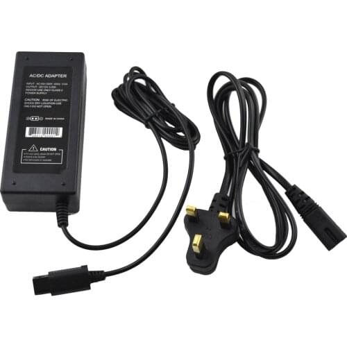 Xunbeifang UK Plug AC Adapter Power Supply for N GC gamecube Console with Power Cable