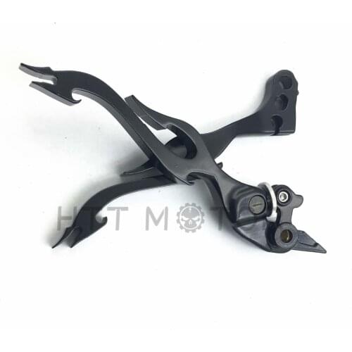 Aftermarket free shipping motorcycle parts Black Flame Levers Control For Honda Cbr 600 F1 F2 F3 F4 F4I Hurricane Nc700 S/X